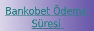 Bankobet Ödeme Süresi